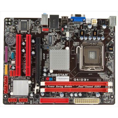 BIOSTAR 775 G41D3+ 2xDDR3 1333Mhz, PCIex16, PCI,  Onboard VGA