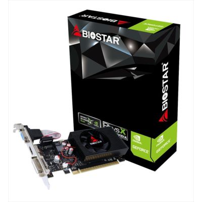 BIOSTAR GeForce™ GT730 4GB GDDR3, 128-bit, VGA, DVI-D, HDMI,(LP), VN7313TH41