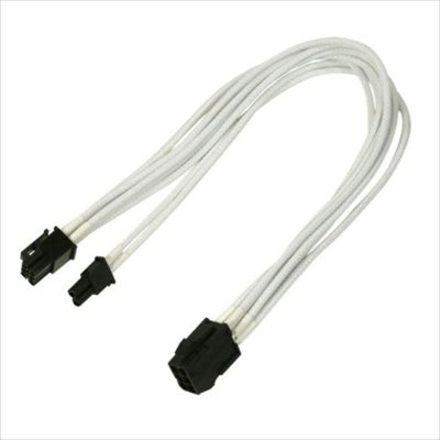 NANOXIA PCI-E 6+2-pin 30cm WHITE, NXP683EW EXTENSION PSU