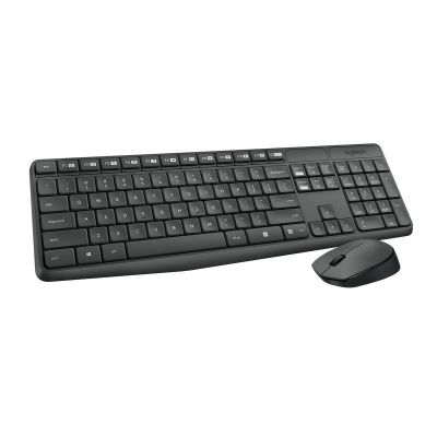 Keyboard Logitech Wireless Desktop MK235 w/Mouse Grey