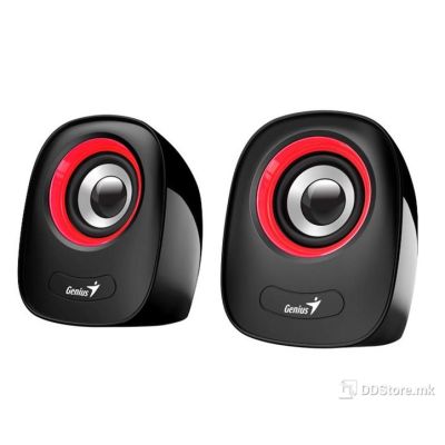 SPEAKERS 2.0 GENIUS SP-Q160 USB Red (6W)
