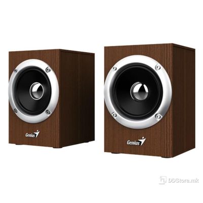 SPEAKERS 2.0 GENIUS SP-HF280 USB Wooden Brown (6W)