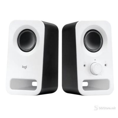 SPEAKERS 2.0 LOGITECH Z150 Snow white 980-000815 (3W)