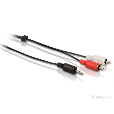 Cable Audio 3.5 mm(M) - 2 RCA(M) 1,5m Philips