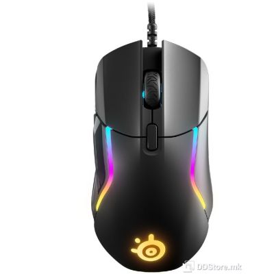 Mouse SteelSeries Rival 5 Gaming Optical Ergonomic 9-button IP54 Switches, RGB Black