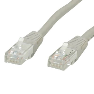 Power Box UTP Cat6 Patch Cable, 0.5mm - 24AWG, 100% Copper, White, 1 meters