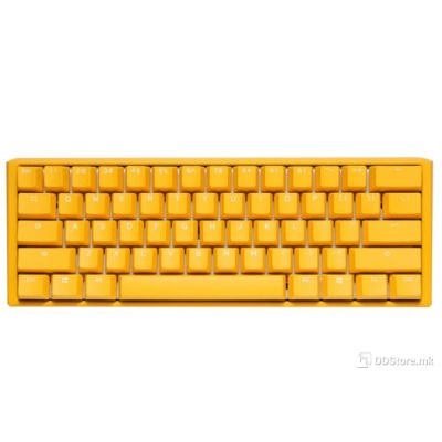 DUCKY ONE 3 MINI RGB 60% PBT Double-shot keycaps HOT-SWAPPABLE Cherry MX Blue, Yellow, DKON2161ST-CUSPDYDYYYC1