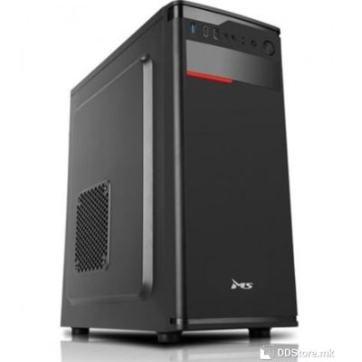 MS ELEMENT M100 Midi tower, ATX, mATX, 1h 5.25 ", 2h 3.5". x2, black