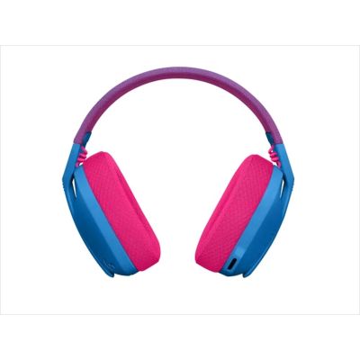 LOGITECH Gaming-Headset G435 Wireless LIGHTSPEED/ Bluetooth w/microphone 981-001062, Blue And Raspberry