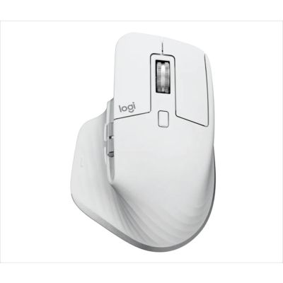 MOUSE WIRELESS USB LOGITECH MX Master 3S w/Bluetooth Multi-device, pale gray, Logi Bolt, 910-006560