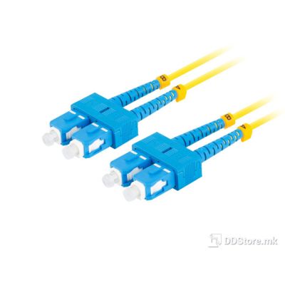 Cable Fiber Optic Duplex SM SC/UPC-SC/UPC 5m Lanberg Yellow