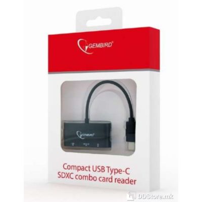 Card Reader USB 3.1 Type-C Gembird Black