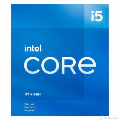 Intel i5-11400F 2.6 GHz up to 4.6 GHz, Tray, Code Name: Rocket Lake, Core x 6, Thread x 12, 12MB SmartCache, Sockets: FCLGA1201