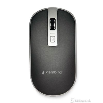 Mouse Gembird Wireless MUSW-4B-06 Optical 1600DPI Black/Silver