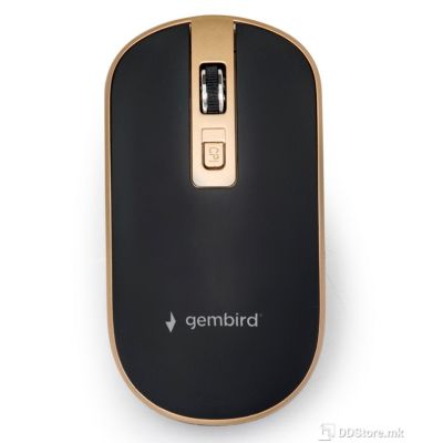 Mouse Gembird Wireless MUSW-4B-06 Optical 1600DPI Black/Gold