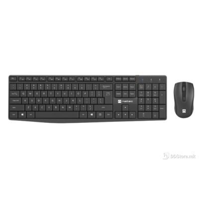 Keyboard Natec Wireless Squid Multimedia w/Mouse 1600dpi