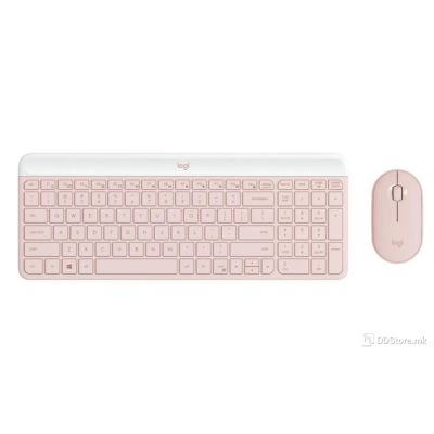 Logitech Wireless Desktop MK470 w/Mouse Slim Rose