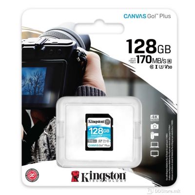 Kingston 128GB SDXC Canvas Go Plus 170MB/s Read UHS-I, SDG3/128GB