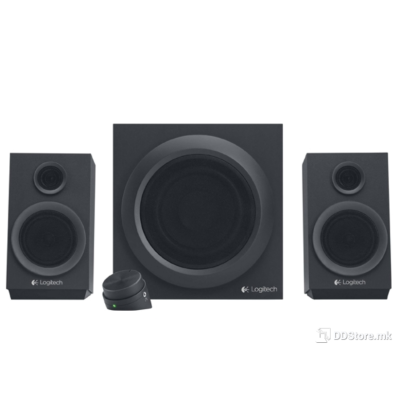 LOGITECH Z333 Black SPEAKERS 2.1 w/control dial, 980-001202 (40W)