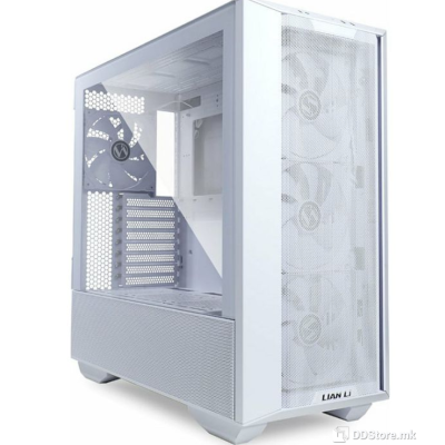 LIAN LI E-ATX LANCOOL III Mid-Tower w/2x Tempered glass, White, LANCOOL 3-W