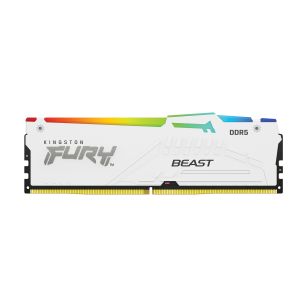 Kingston 16GB 5600MHz DDR5, FURY Beast White Heat Spreader EXPO RGB, KF556C36BWEA-16